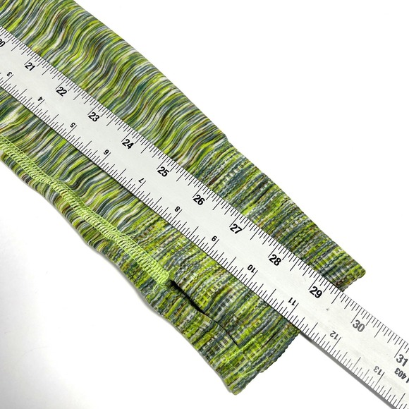 Athleta FastTrack Long Sleeve Top Space Dye Green Small Running Training Gym EUC - Picture 9 of 9